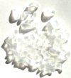 50 10mm Transparent Matte Crystal Angel Wing Beads